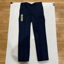 Dickies Men's Work Pant Slim Fit Straight Leg Size 34x34 Dark Navy DWP8730DN NWT