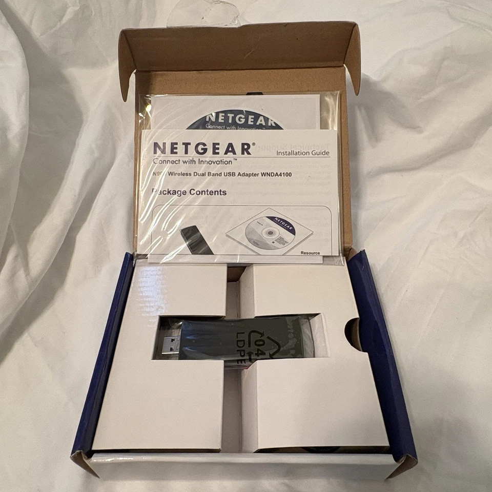 Adaptador USB Netgear N900 WiFi Doble Banda WNDA4100 - Caja Abierta, Nunca Usado Foto 4 de 4