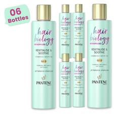 6 x Pantene Pro-V Hair Biology Menopause Revitalise & Soothe Shampoo 250ml 11.99 per litre