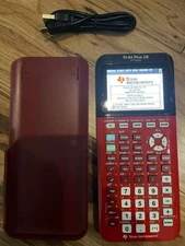 Texas Instruments TI-84 Plus CE Python Graphing Calculator - Red