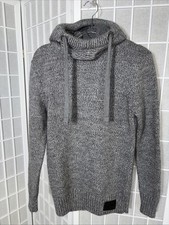 Superdry Womens Stealth SD Knit Hoodie Size S Grey / Winter Twist Gorpcore