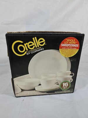Corelle Pyrex Livingware Vintage Corning 15 Piece Set Winter Frost 16-NN READ  
