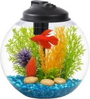 3-Gallon Fish Tank Aquarium Starter Kit Includes Power Filter LED Light