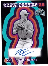 Xavier Neyens 2026 Leaf Metal Baseball Draft Dreams '25 Auto #1/2