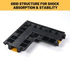 YesSources 90° Left / Right Turn Corner 1-Channel Rubber Cable Protector Ramp — photo 4