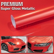 Premium Super Gloss Metallic Vinyl Car Wrap Sticker Decal Bubble Free Sheet Film