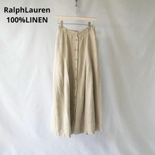 Made In Usa 80S Ralph Lauren 100 Linen Ralph Fuskirt