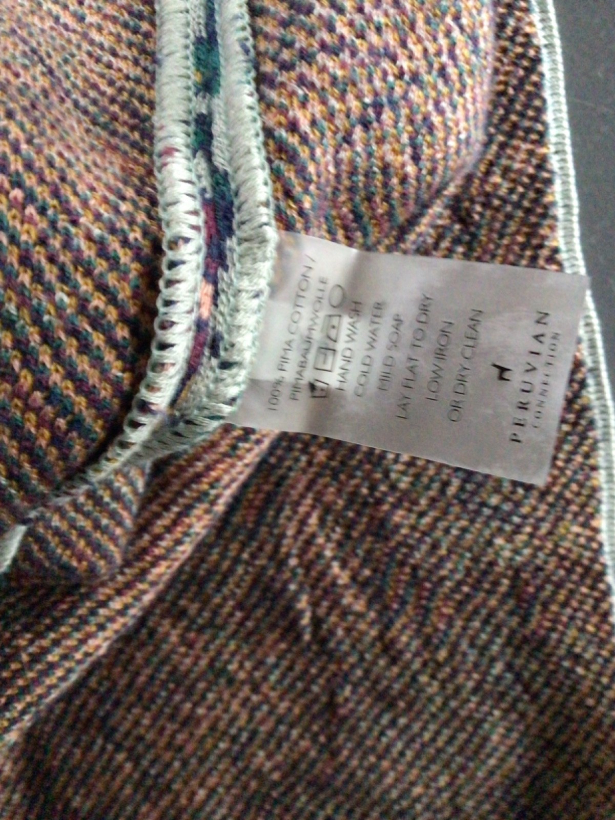 PERUVIAN CONNECTION JACKET SIZE MEDIUM, PIMA COTT… - image 8