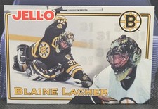 95-96 Jello Blaine Lacher Rookie Cut Out Hockey Card ??? Boston Bruins . rookie card picture