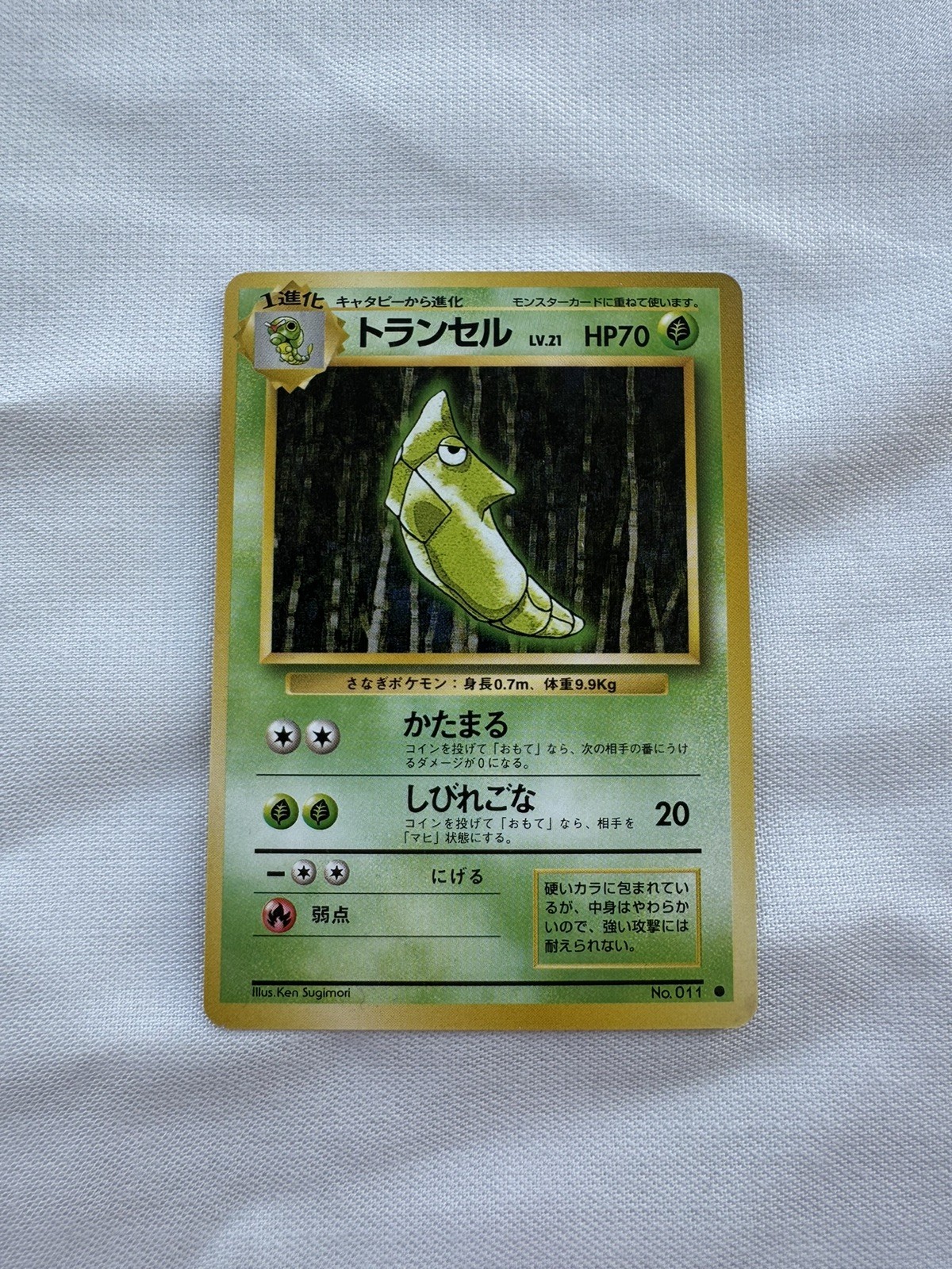 Pokémon 1996 Base Set japanese Metapod MINT-NM vintage No 011 retro Ken Sugimori