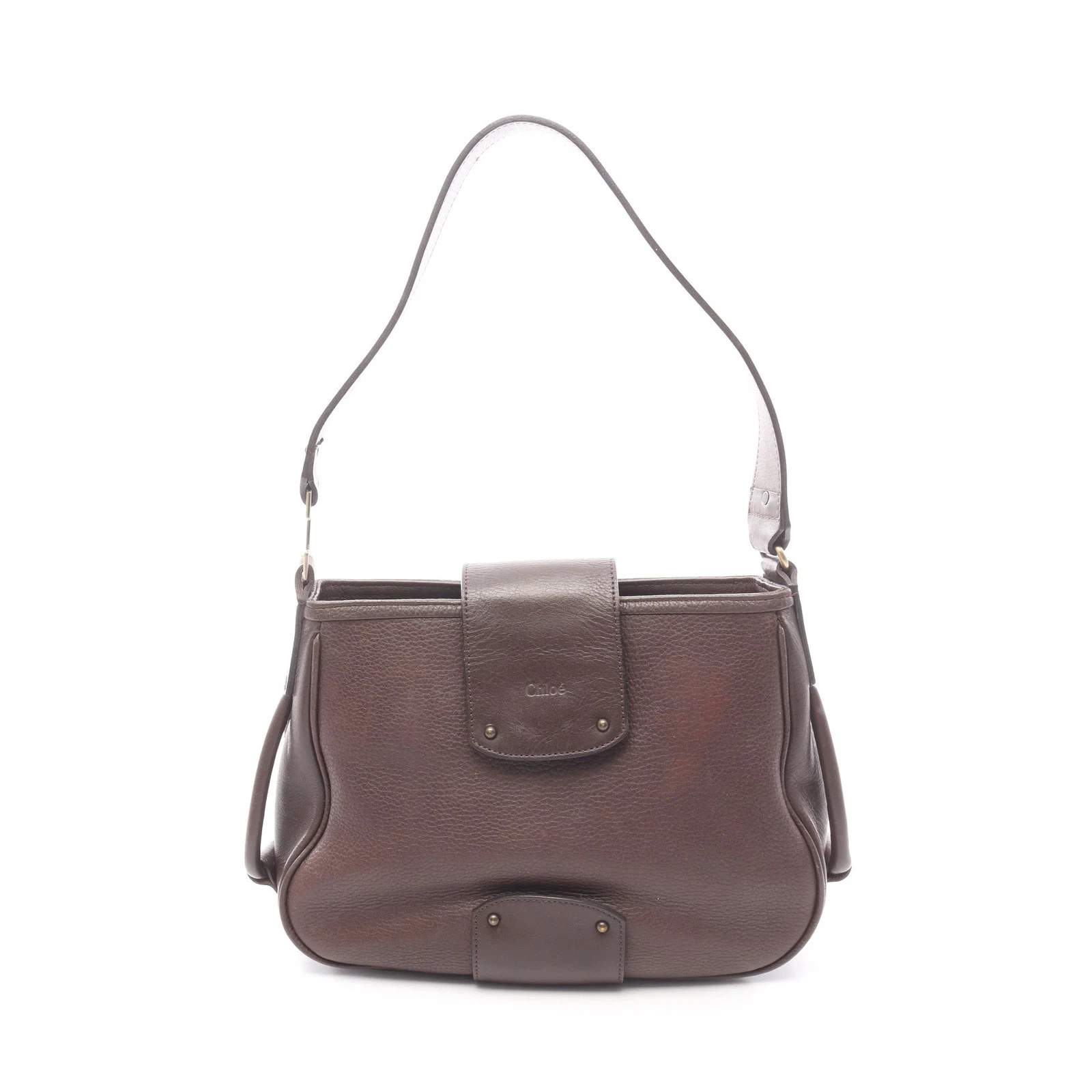 Chloe — Chloe Shoulder Bag Brown Leather #RCB4779