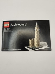 Lego Architecture Big Ben 21013 Complete 