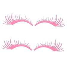 4 Pcs Eyelashes Decal for Car Headlights,Waterproof Eye Lashes for Car Head