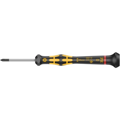 WERA 05030112001 1550 PH ESD Kraftform Micro screwdriver, PH 1 x 80 mm