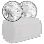 1/2 Oz Silver BUFFALO Round-20 pc roll Lot Half Oz GEM BU .999 Fine 1 Tube