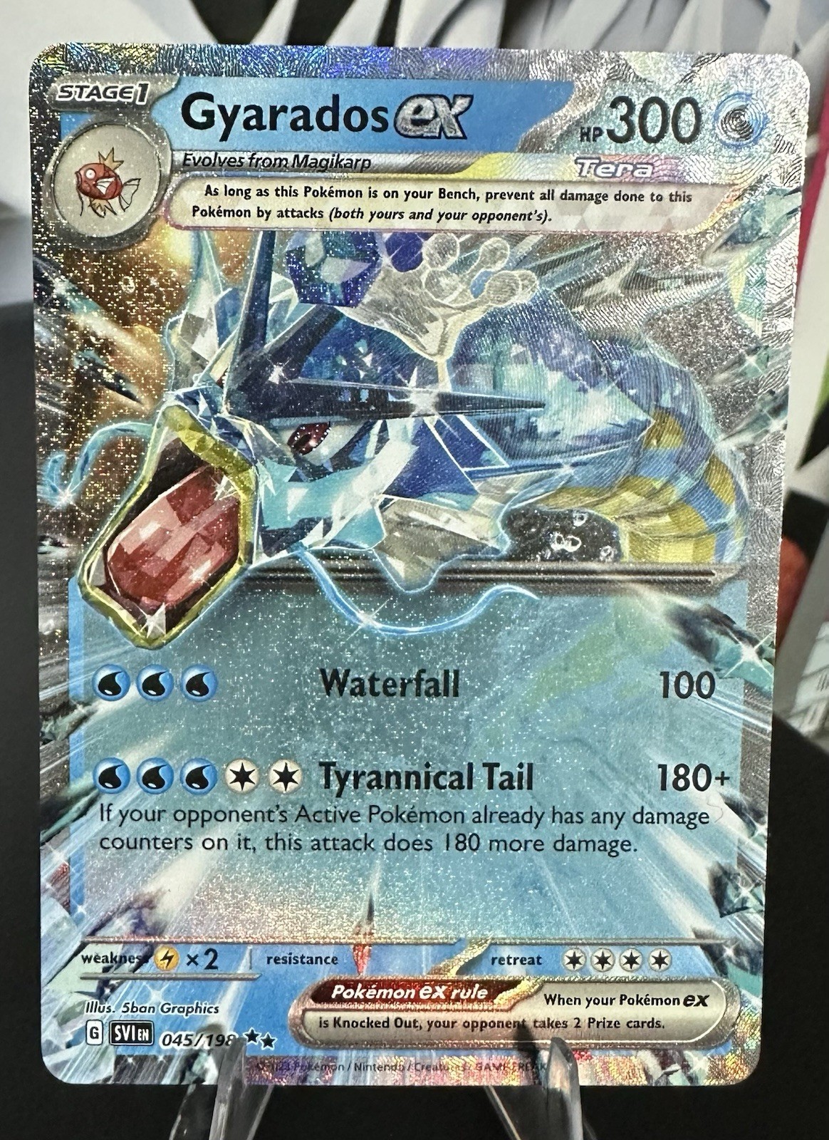 Gyarados ex 045/198 Double Rare Scarlet & Violet Pokemon Holo Near Mint