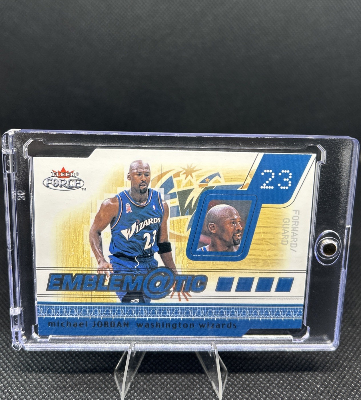 2001-02 Fleer Force Emblematic Michael Jordan /399 #21 Insert Washington Wizards