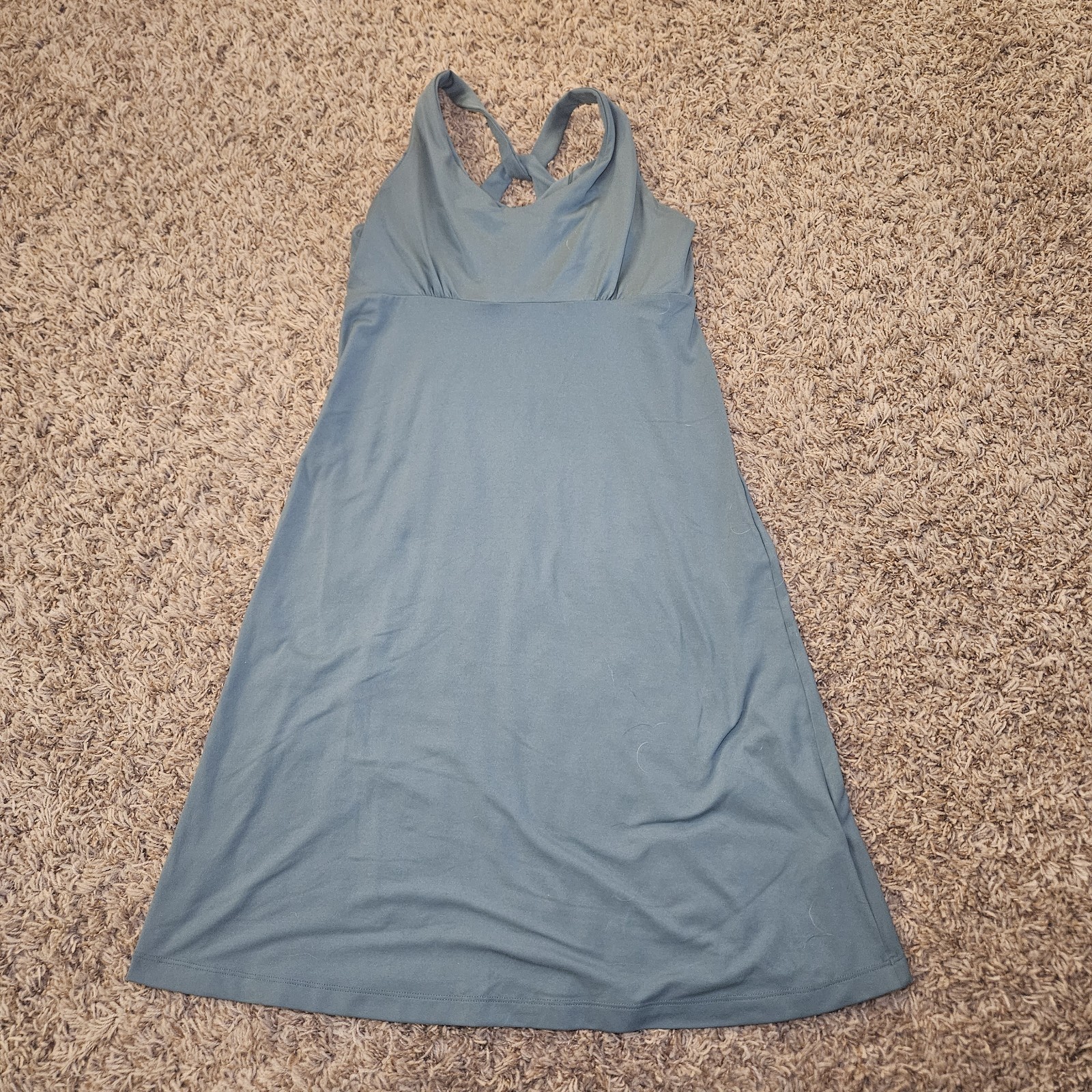 Patagonia Athletic Dress Athleisure Racerback Blue Shelf Bra Womens Size Small 