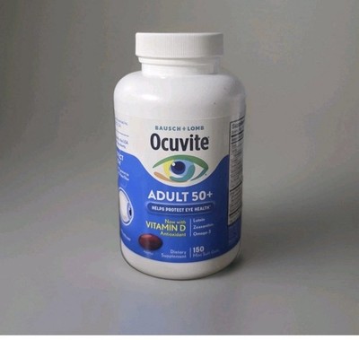 Bausch & Lomb Ocuvite Adult 50+ Eye Vitamin & Mineral Supp -150Softgels Exp 4/27