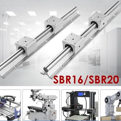 Linearführung SBR16/SBR20 Gleitschiene Linearblock Lagerblöcken 500/800/100 mm