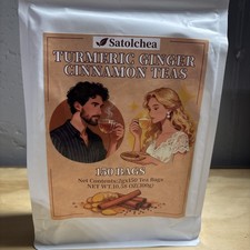 Satolchea Turmeric Ginger Cinnamon Tea Bags 150 Tea Bags 100 Natural