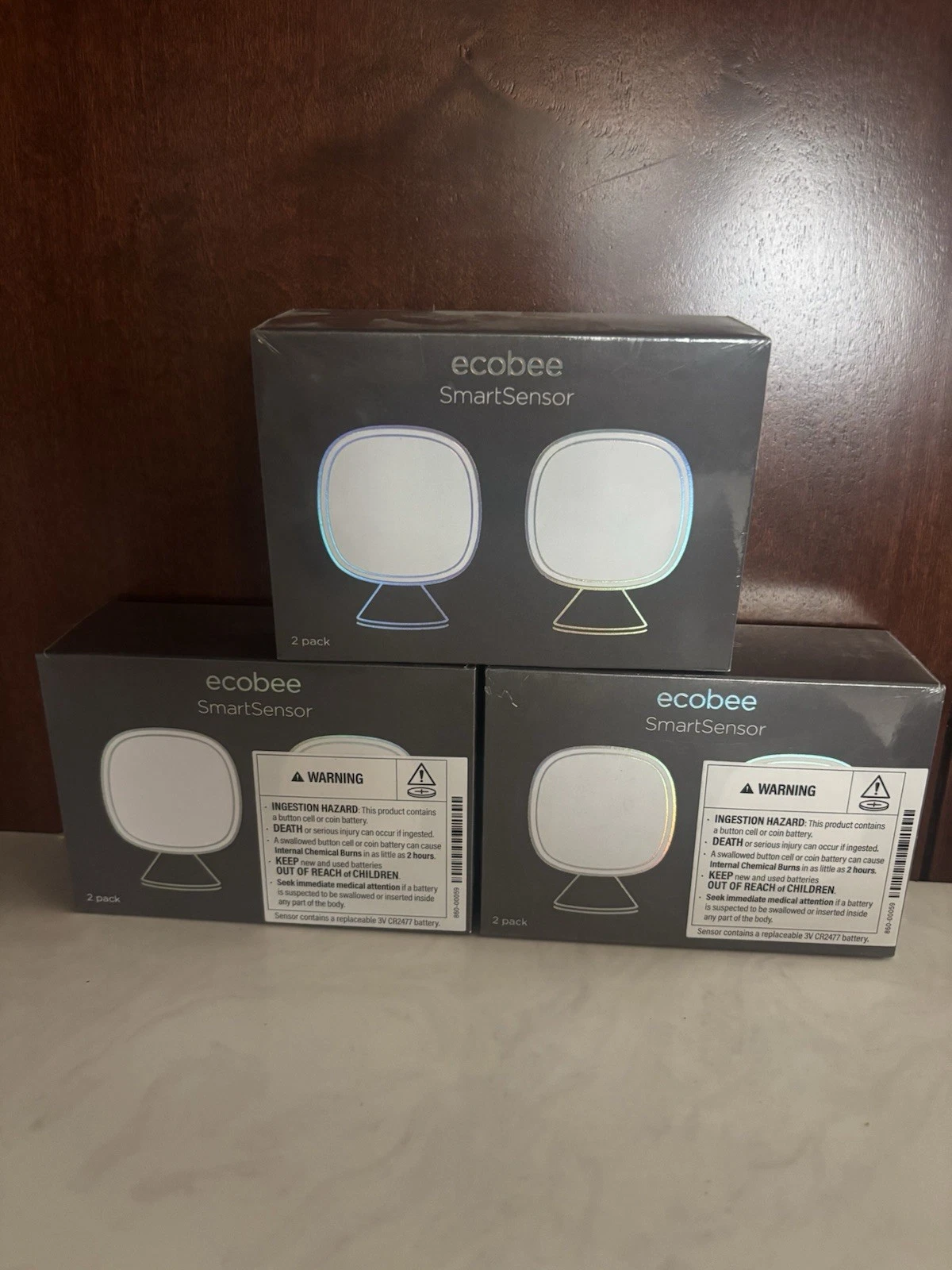 Ecobee Smart Sensor 2 Pack - Comfort, Security, Energy Savings - Ships Next Day