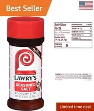 16 oz Seasoned Salt - Infused with Paprika & Garlic for Rich Taste