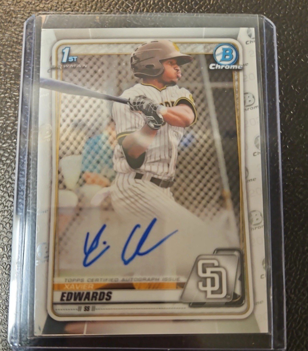 2020 Bowman - Chrome 1st Bowman Autographs Xavier Edwards #CPA-XE