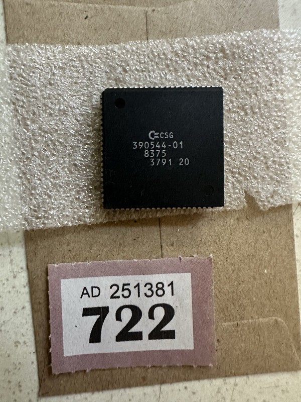 Commodore Amiga  Fatter Agnus 8375 Chip 1991 Tested Working Good Condition 722