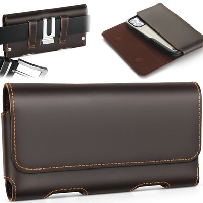 Leather Phone Holster for iPhone 15 Pro Max,14 Pro Max,Galaxy S23 Ultra,S22 U...