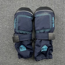 Hestra Blue Mittens Size 1 Kids Ski Outdoor Winter Thermal Primaloft Lined