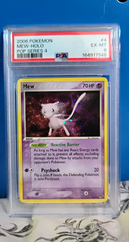 2006 Pokemon Pokémon POP Series 4 Mew Holo #4 PSA 6 English