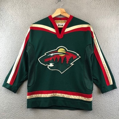 Minnesota Wild Youth L/XL KOHO NHL Hockey Jersey Green Gold Red