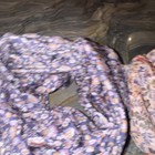 Lot of 2 Women's Multicolor Floral Satin Silk Scarves Wraps Made in France — photo 5