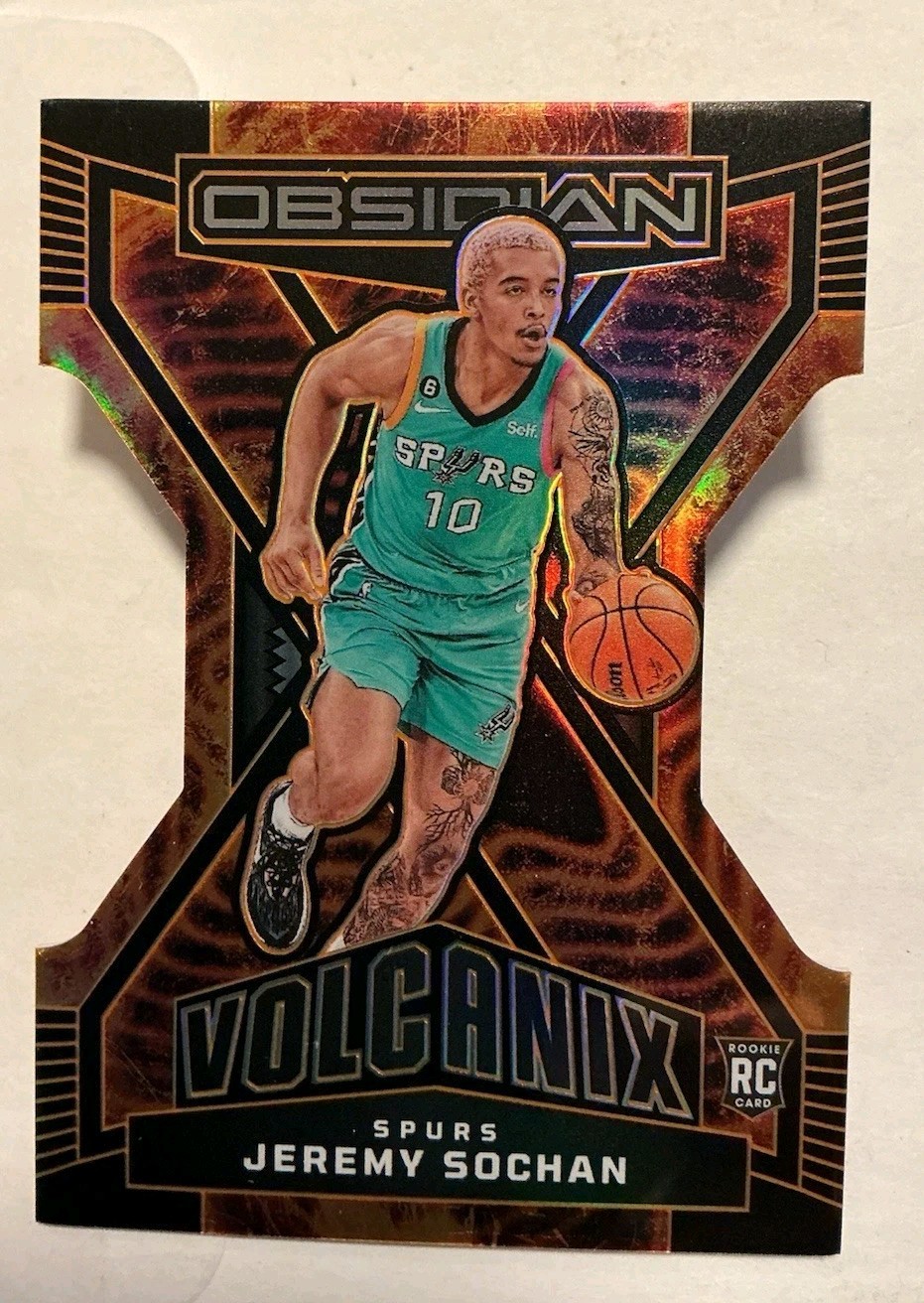 2022-23 Panini Obsidian Volcanix #30 Jeremy Sochan - NM-MT Die Cut