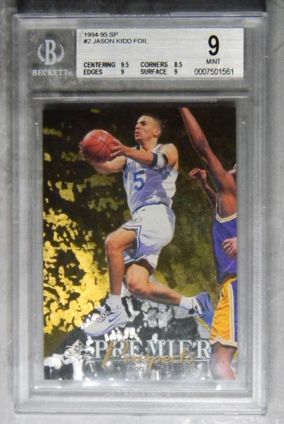1994-95 SP Premier Prospects Foil #2 Jason Kidd Dallas Mavericks Rookie BGS 9