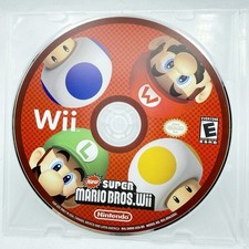 New Super Mario Bros. Wii (Nintendo Wii, 2009) Disc Only Tested Works