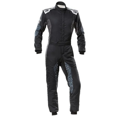 OMP RACING, INC. TECNICA HYBRID OVERALL F IA 8856-2018 BLACK / SIL- IA0-1864-...