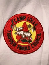 Older Boy Scout Camp Loll Trapper Trails Council  Patch