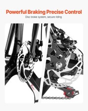 VEVOR Road Bike Racing Bicycle 700C Shimano 21 Speeds Carbon Steel Frame Disc 4