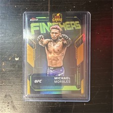 2025 Topps Finest UFC Finishers Michael Morales Gold Refractor FN-7 /50