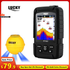 LUCKY FF718LIC-WLA Color Screen Wireless Fish Finder Sonar Sensor 45M Rechargeab