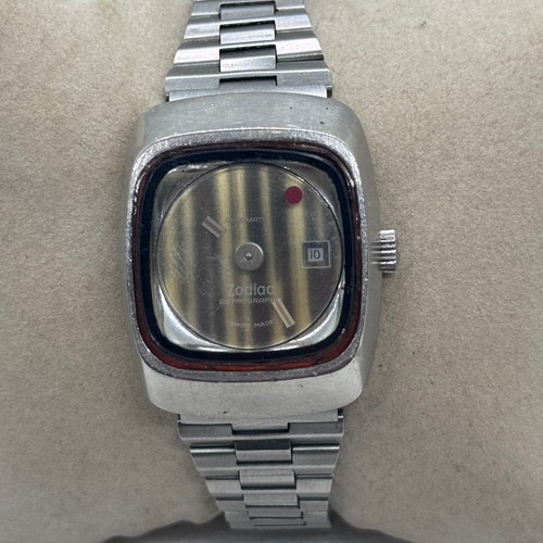 Zodiac Astrographic Ladies Watch Vintage 17J Swiss Made Automatic 29mm RARE