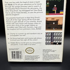Bonk's Adventure Nintendo NES Game Box and Manual (ripped) Tested Working