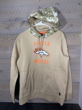 Nike Denver Broncos Salute To Service Camo Hoodie Mens Medium On Field Sideline