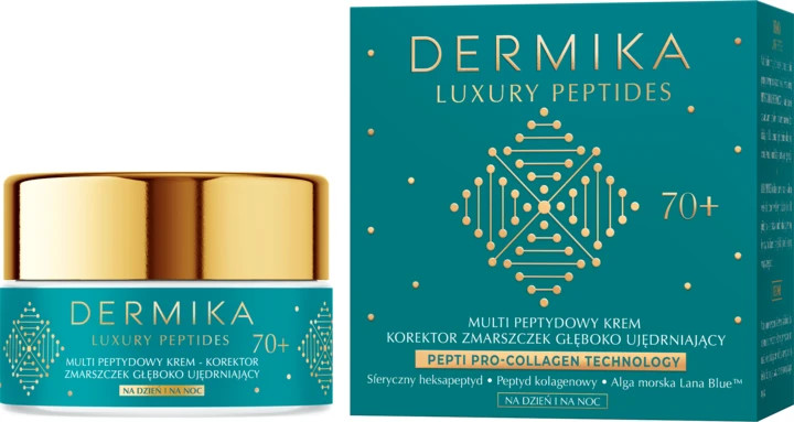 Dermika Luxury Peptides 70+ Wrinkle Corrector Firming Day & Night Cream 50ml