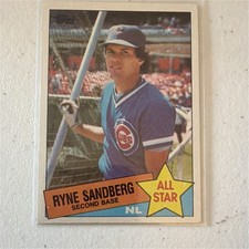Topps 1985 Topps All-Star Ryne Sandberg #713 Chicago Cubs Baseball Card