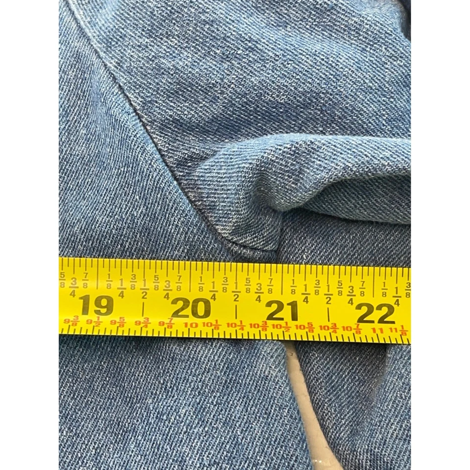 Maeve Anthropologie джинсовой ткани мини-платье галстук через плечо рукав женщин повседневный средний - Изображение 2 из 4