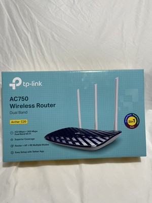 Wireless Router Tp-link Archer C20 AC750 3in1