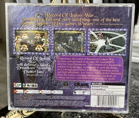SEGA Dreamcast Record Of Lodoss War Nice!